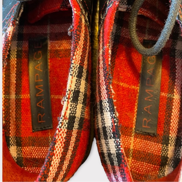 90s Vintage Rampage Plaid Bowling Style Shoes - Picture 4 of 5